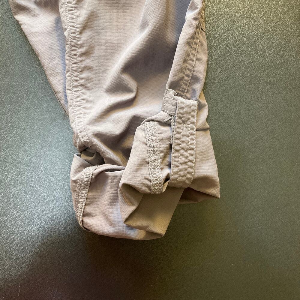 The North Face Womens 6 Taupe Gray Nylon Hiking Utility Pants Roll Tab Outdoor - Picture 4 of 10